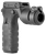 Mission First Tactical RTG React Vertical Grip Black Polymer with Torch Holder for AR-Platform