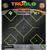 TruGlo TG14A12 Tru-See 5- Diamond Target Self-Adhesive Heavy Paper Black/Green 12"x12" 12 Pack