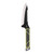 SOG Knives Terragrip Camp Knife 6-7/10" Drop Point Blade Black Green