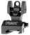 Troy Ind SSIGFBSROBT00 Rear Folding BattleSight Round  Black Hardcoat Anodized for AR-15