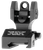 Troy Ind SSIGFBSROBT00 Rear Folding BattleSight Round  Black Hardcoat Anodized for AR-15