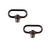 Allen 14516 Quick Detach Swivel  Set 1.25" Push Button Black Steel