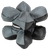 Caldwell 1102665 Tack Driver X with Gray & Black Finish, Rubber Bottom, Plastic Pellet Filled, 6.50 lbs & 8" W x 8" H x 8" D Dimensions