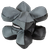 Caldwell 1102665 Tack Driver X with Gray & Black Finish, Rubber Bottom, Plastic Pellet Filled, 6.50 lbs & 8" W x 8" H x 8" D Dimensions