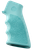 Hogue 15015 OverMolded Grip Cobblestone Aqua Blue Rubber with Finger Grooves for AR-15, M16