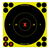 Birchwood Casey 34560 Shoot-N-C Reactive Target Self-Adhesive Paper Black/Yellow 6" X-Bullseye 60 Pack