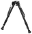 Harris Bipods 251A2 Non-Swivel 25 Swivel Stud, 12-25", Black Steel/Aluminum, Rubber Feet
