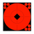Birchwood Casey 33916 Target Spots  Self-Adhesive Paper Black/Red 8" Bullseye 8 Pack