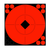 Birchwood Casey 33916 Target Spots  Self-Adhesive Paper Black/Red 8" Bullseye 8 Pack