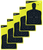 EZ-Aim 15330 Splash Reactive Target Silhouette Paper Hanging 12" x 18" Black/Yellow 5 Pack