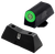 XS Sights GLX202S5G DXT2 Pro Night Sight Set Green Tritium Front/Black Oxide Frame Compatible w/Glock 42/43/43X/48