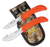 Outdoor Edge WR1C WildPair  2.50"/4" Fixed Gut Hook/Caper Plain/Gut Hook 420J2 Stainless Steel Blade TPR Blaze Orange Handle