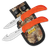Outdoor Edge WR1C WildPair  2.50"/4" Fixed Gut Hook/Caper Plain/Gut Hook 420J2 Stainless Steel Blade TPR Blaze Orange Handle