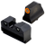 XS Sights GLR021P6N R3D  Night Sights fits Glock  Black | Green Tritium Orange Outline Front Sight Green Tritium  Rear Sight
