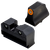 XS Sights GLR021P6N R3D  Night Sights fits Glock  Black | Green Tritium Orange Outline Front Sight Green Tritium  Rear Sight