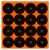 Birchwood Casey 36348 Big Burst Revealing Target Self-Adhesive Paper Black/Orange 3" Bullseye 48 Pack