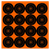 Birchwood Casey 36348 Big Burst Revealing Target Self-Adhesive Paper Black/Orange 3" Bullseye 48 Pack
