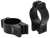 Warne V421M Rimfire Rings Vapor Matte Black Aluminum 1" Tube Medium Rimfire/Vertical Split 3/8" Dovetail 0 MOA