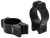 Warne V421M Rimfire Rings Vapor Matte Black Aluminum 1" Tube Medium Rimfire/Vertical Split 3/8" Dovetail 0 MOA