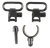 Uncle Mike's 15912 Magnum Band Swivel Set Quick Detach 115 SG-1 Blued 1" Loop for 12 Gauge Single/ Over Under Barrel Shotgun