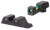 Trijicon 601106 DI Night Sight Set Green Tritium/Fiber Optic/Black Outline Front, Green Tritium Rear, Black Frame, Fits Glock 42/43/43X/48 Excludes MOS