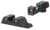 Trijicon 601106 DI Night Sight Set Green Tritium/Fiber Optic/Black Outline Front, Green Tritium Rear, Black Frame, Fits Glock 42/43/43X/48 Excludes MOS