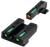 TruGlo TG13SG4A TFX  Black | Green Tritium & Fiber Optic White Outline Front Sight Green Tritium & Fiber Optic Rear Sight
