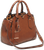 Bulldog BDP024 Satchel Purse w/Holster Chestnut Leather for Small Autos & Revolvers Ambidextrous Hand