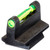 HIVIZ IC RIF 7/16" TALL FRNT GRN/R