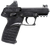 Kel-Tec P17BBLKOPTIC P17  Compact Frame 22 LR 16+1 3.80" Black Steel Barrel, Black Serrated Steel Slide, Black Polymer Frame w/Picatinny Rail, Textured Grip, Viridian RFX-11 Green Dot, Ambidextrous