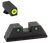 AmeriGlo GL819 Trooper Sight Set for Glock  Green Tritium LumiGreen Outline Front Sight-Green Tritium Black Outline Rear Sight