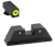 AmeriGlo GL819 Trooper Sight Set for Glock  Green Tritium LumiGreen Outline Front Sight-Green Tritium Black Outline Rear Sight