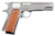 Rock Island 51433 GI Standard FS 45 ACP Caliber with 5" Barrel, 8+1 Capacity, Overall Polished Nickel Finish Steel, Beavertail Frame, Serrated Slide & Wood Grip