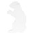 B/C AR500 3/8" SILHOUETTE GOPHER WHT