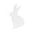 B/C AR500 3/8" SILHOUETTE RABBIT WHT