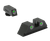 Meprolight USA 102243101 Tru-Dot Sight Set Green Tritium Front & Rear, Compatible w/Glock 17/19/22/23/24/25/28/31/32/33/34/35/37/38/39