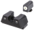 TruGlo TGTG231G1XA Tritium X  White Outline Tritium Front/Green Tritium Rear/Black Nitride Fortress Frame, Compatible w/Glock 42/43/43X/48 Except MOS, Front Post/Rear Dovetail Mount