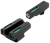 TruGlo TG13WA2A TFX  Black | Green Tritium & Fiber Optic White Outline Front Sight Green Tritium & Fiber Optic Rear Sight Walther PPS