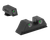 Meprolight USA 102223101 Tru-Dot Sight Set Green Tritium Front & Rear, Compatible w/Glock Frame 17/19/22/23/24/25/28/31/32/33/34/35/37/38/39