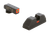 AmeriGlo GL616 CAP Sight Set for Glock  Green Tritium Orange Outline Front Sight Orange-Bar Rear Sight