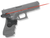 Crimson Trace 0124301 Lasergrips  Compatible w/Glock Gen3 17/17L/19/22/23/31/32/34/35/37/38,Red Laser Black Polymer
