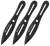 Smith & Wesson Knives SWTK8BCP Bullseye Throwing Knives 4.26" Fixed Plain Black Oxide 2Cr13MoV SS Blade, Black Stainless Steel Handle, Includes Sheath, 8" OAL, Set of 3