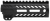 Angstadt Arms AA055HGMLT Ultra Light Handguard  made of Aluminum with Black Anodized Finish, M-LOK Style, Picatinny Rail & 5.50" OAL for AR-15 Includes Hardware