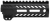 Angstadt Arms AA055HGMLT Ultra Light Handguard  made of Aluminum with Black Anodized Finish, M-LOK Style, Picatinny Rail & 5.50" OAL for AR-15 Includes Hardware