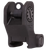 Troy Ind SSIGFRSROBT00 Rear Fixed BattleSight Round  Black Hardcoat Anodized for AR-15/AR-10