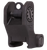 Troy Ind SSIGFRSROBT00 Rear Fixed BattleSight Round  Black Hardcoat Anodized for AR-15/AR-10