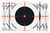 EZ-Aim 15334100 Shooting Target  Bullseye Paper Hanging 12" x 12" Black/White 100 Per Pack