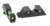 Trijicon 601102 DI Night Sight Set Green Tritium/Fiber Optic/Black Outline Front, Green Tritium Rear, Black Frame, Fits Most Glock *Does Not Fit MOS