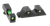 Trijicon 601102 DI Night Sight Set Green Tritium/Fiber Optic/Black Outline Front, Green Tritium Rear, Black Frame, Fits Most Glock *Does Not Fit MOS