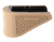 Hogue 18223  Extension Base Pad Fits Glock 42 Compatible w/ 6rd Magazine FDE Overmolded Rubber